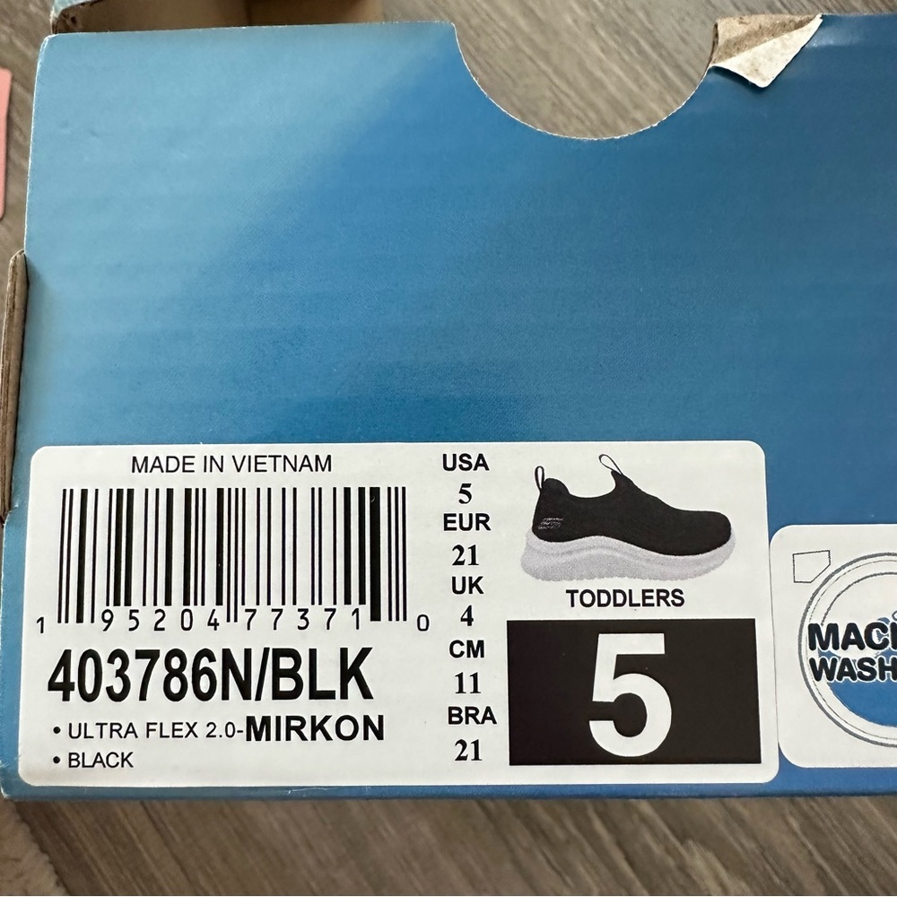 Skechers Toddlers Black Slip-On Shoes